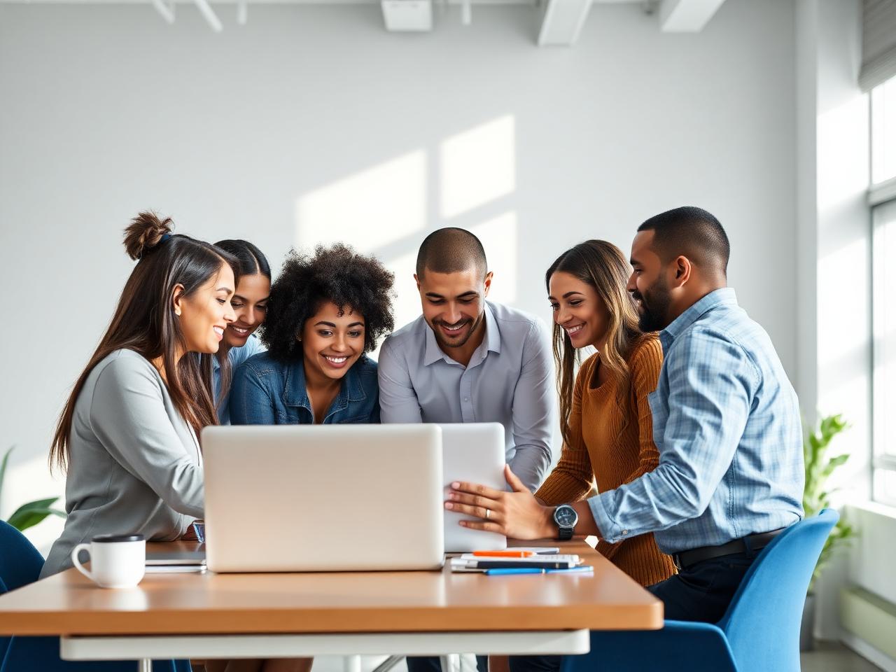 Equipe Proges Sistemas em ambiente de trabalho colaborativo